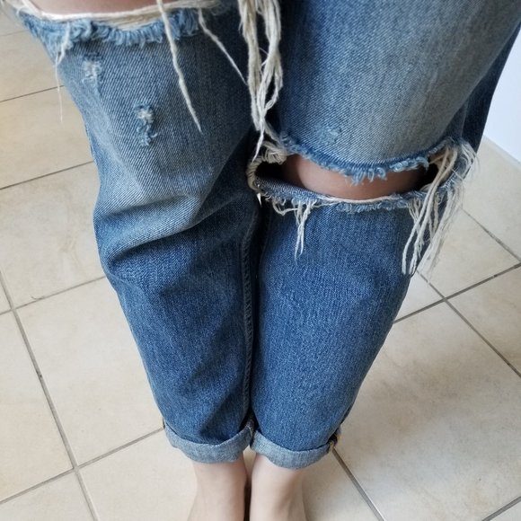 🌊 Zara high rise ripped jeans - Picture 8 of 16